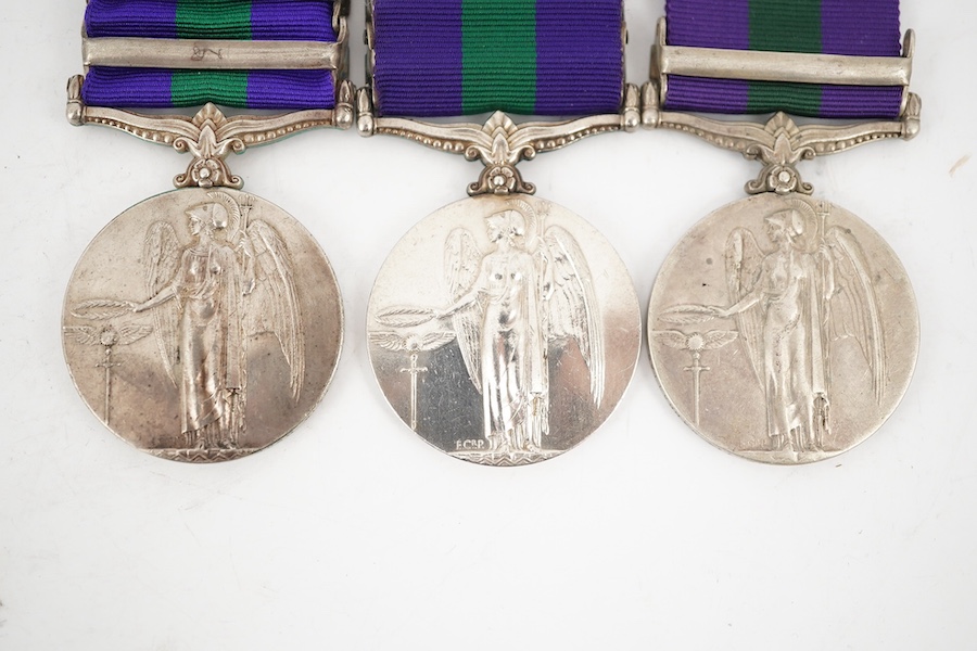 Three George V General Service Medals